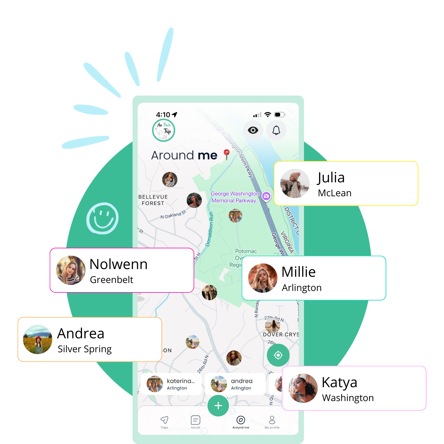 Meet friends in your area